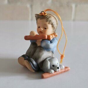Sharing Christmas Sweets Berta Hummel Christmas Ornament Goebel Cute Kid Puppy